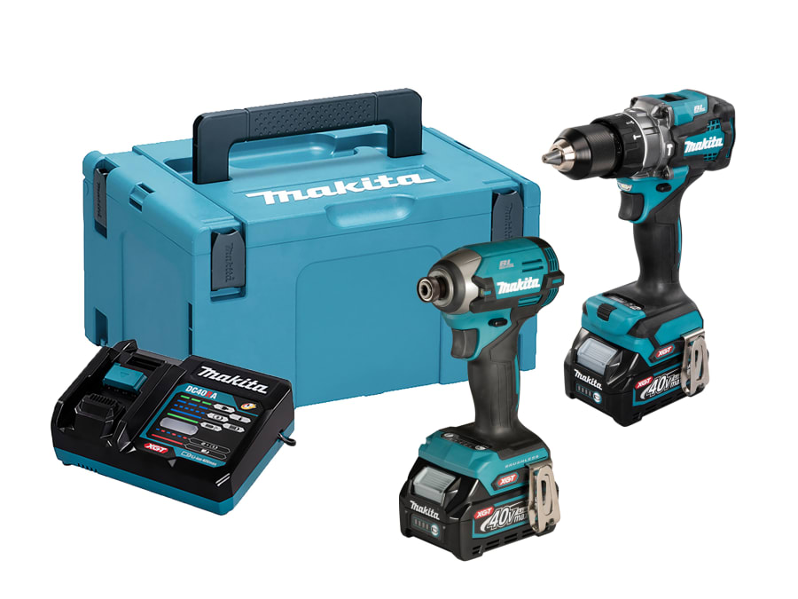 Makita DK0176G205 40Vmax Twin Pack with 2 × 2.5Ah Batteries
