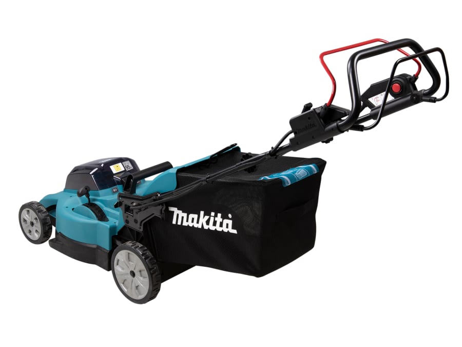 Makita DLM481CT2 36V Self-Propelled Lawn Mower with 2 × 5.0Ah Batteries