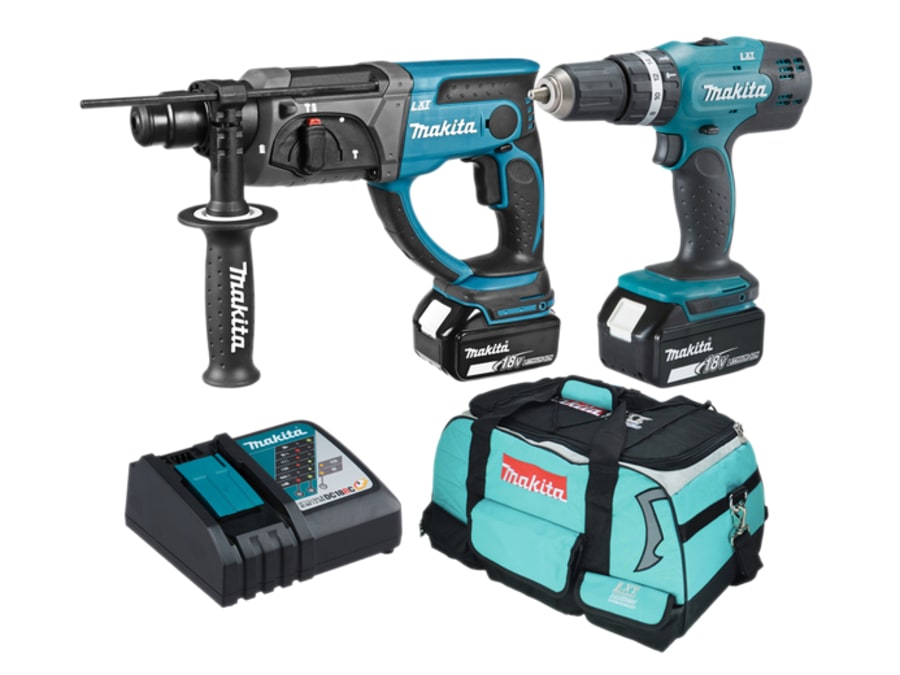 Makita DLX2025T 18V LXT Combo Kit with 2 × 5.0Ah Batteries