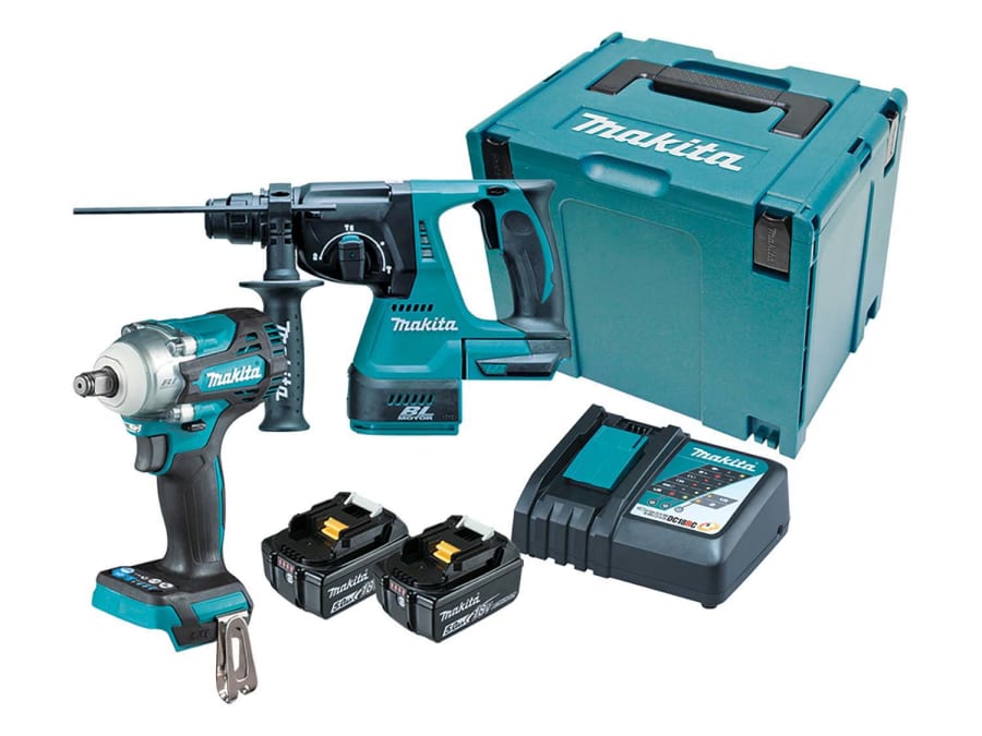 Makita DLX2372TJ 18V Twin Pack with 2 × 5.0Ah Batteries