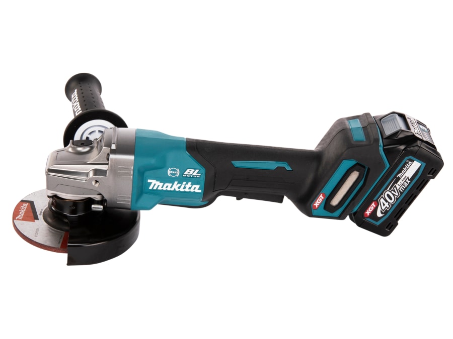 Makita GA013GD201 40Vmax BL Paddle Switch Grinder 125mm with 2 × 2.5Ah Batteries