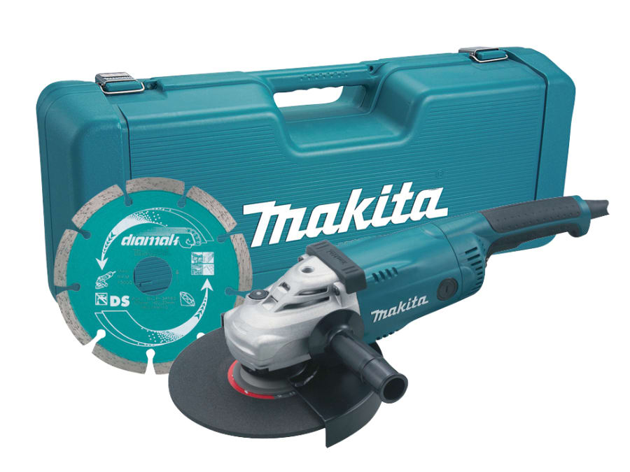Makita GA9020KD2 230mm Angle Grinder with Case & Diamond Wheel