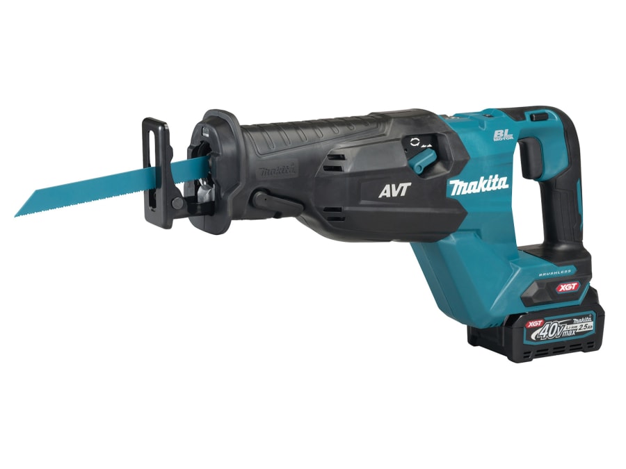 Makita JR002GD201 40Vmax XGT BL Reciprocating Saw with 2 × 2.5Ah Batteries