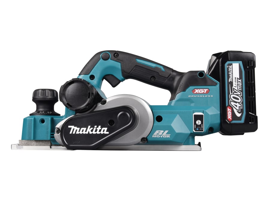Makita KP001GD201 40Vmax Planer with 2 × 2.5Ah Batteries