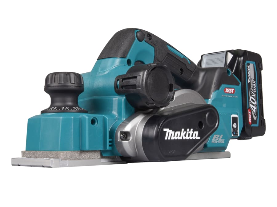 Makita KP001GD201 40Vmax Planer with 2 × 2.5Ah Batteries