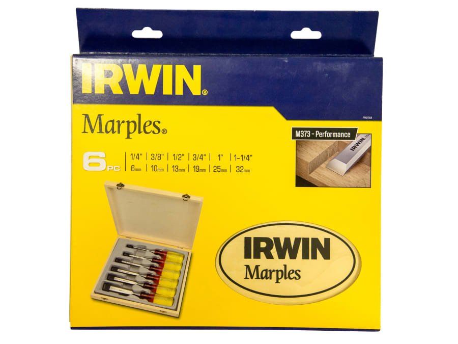 Irwin Marples TM373S6 6 Piece Bevel Edge Chisel Set