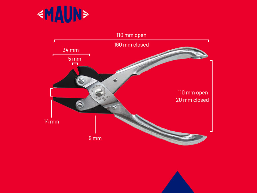 Maun 4950160 160mm Side Cutter Parallel Pliers