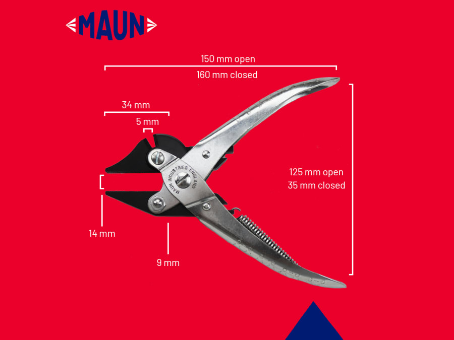 Maun 4951160 160mm Side Cutter Parallel Pliers
