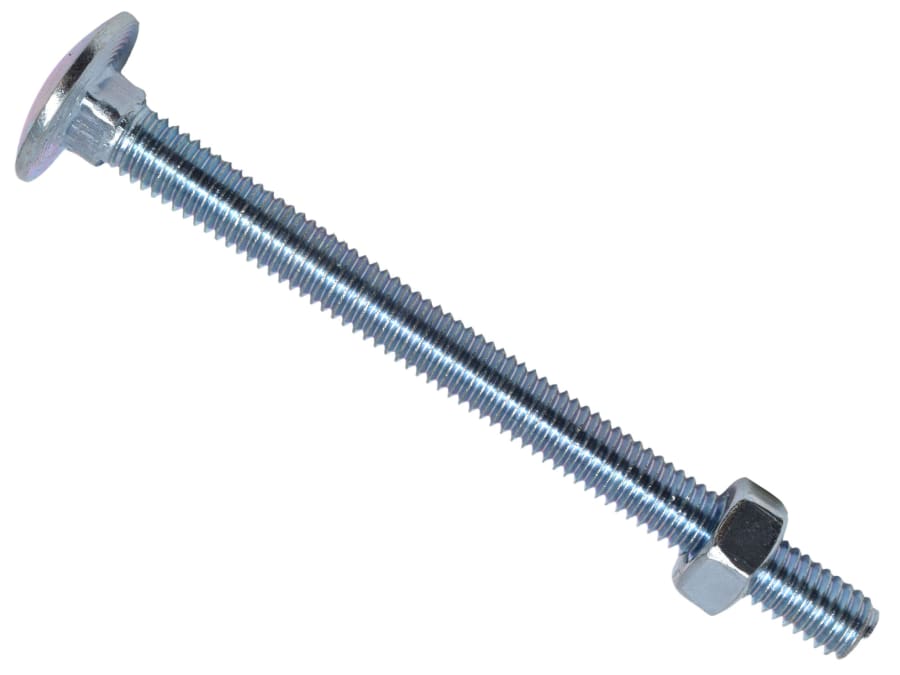 Metalmate MEMCSX0675 M6 x 75mm Cup Square Hex Bolt & Nut