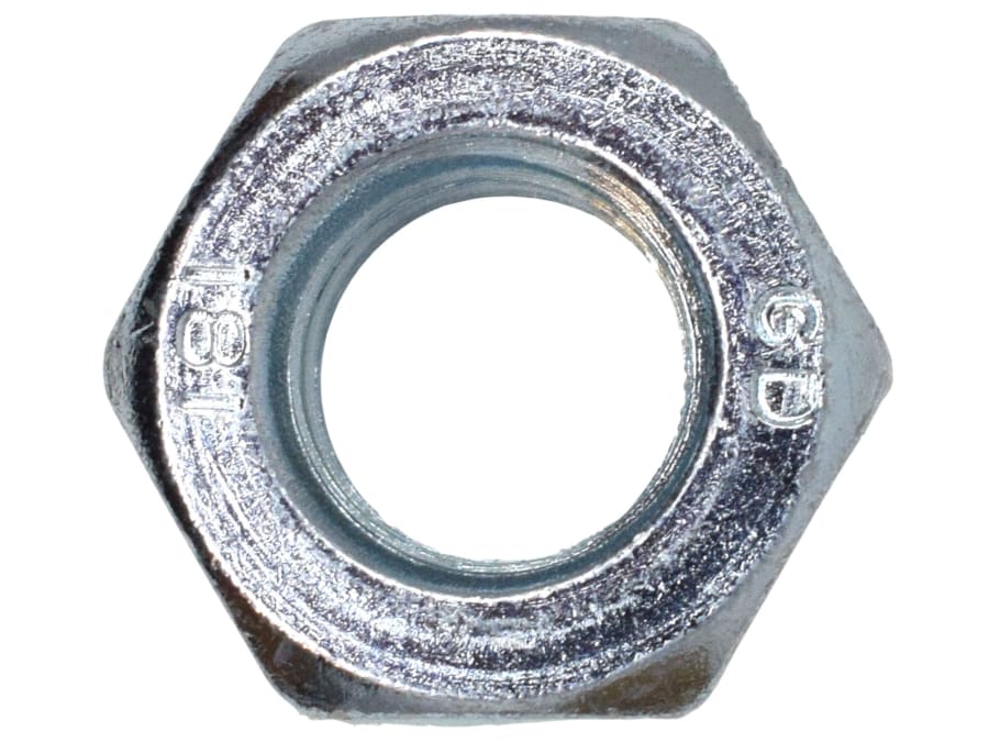 Metalmate MEMFN12 M12 Hexagon Full Nut Zinc Plated