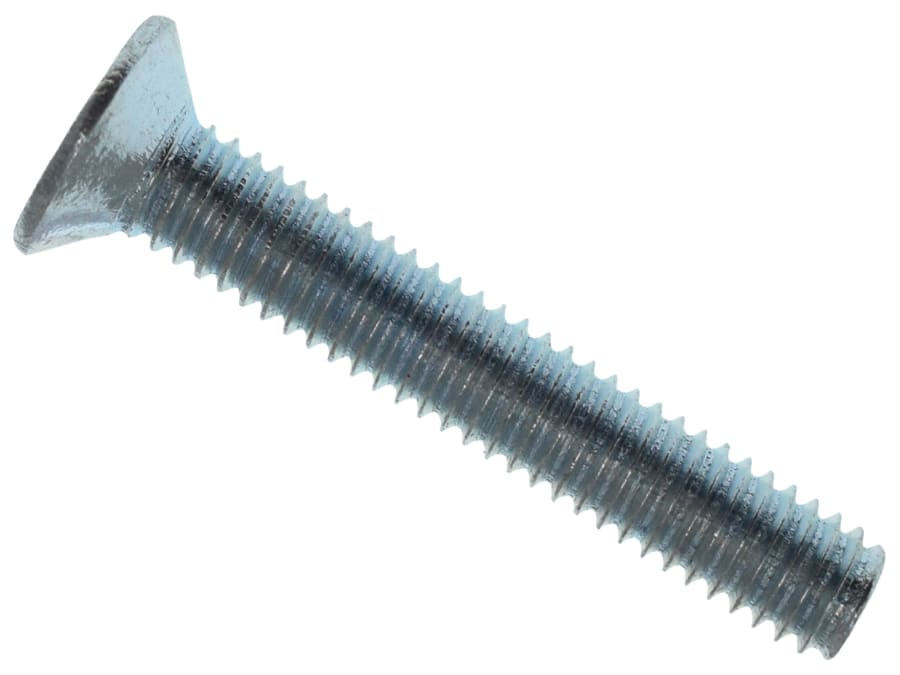 Metalmate MEMMSCSK0412 M4 x 12mm Pozi CSK Machine Screw Zinc Plated Box 50