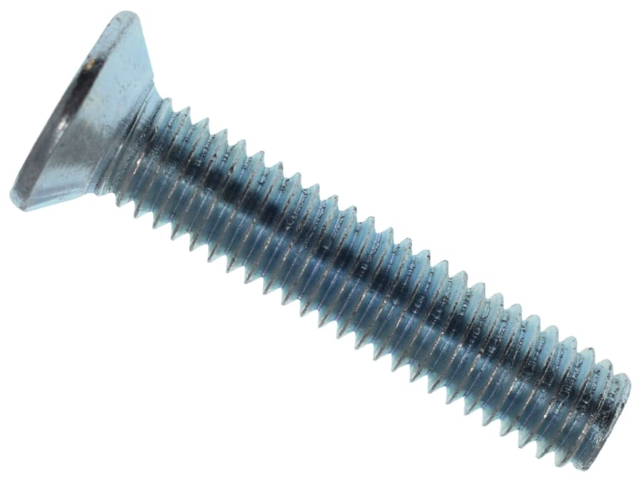 Metalmate MEMMSCSK0630 M6 x 30mm Pozi Countersunk Machine Screw Zinc Plated