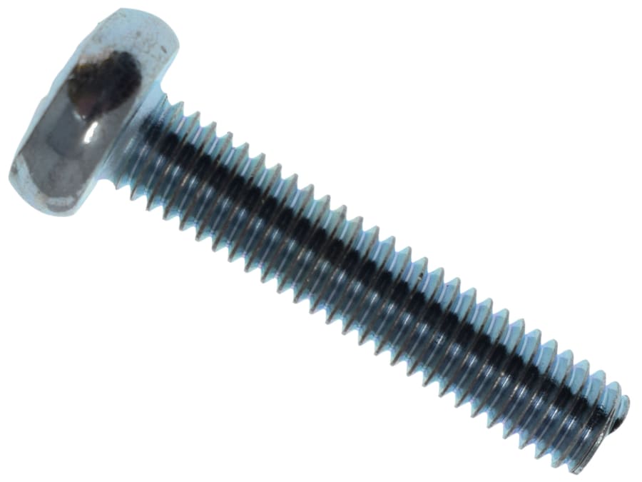 Metalmate MEMMSPAN0630 M6 x 30mm Pan Head Machine Screw Zinc Plated Box 25