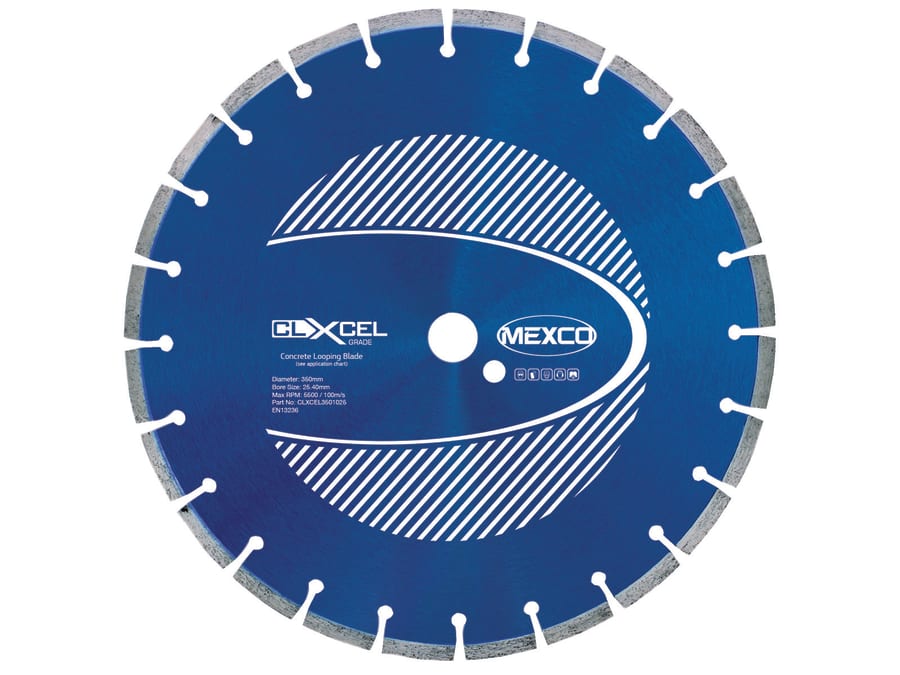 Mexco CLXCEL3501025 350mm Concrete Diamond Blade with 25.4mm Bore
