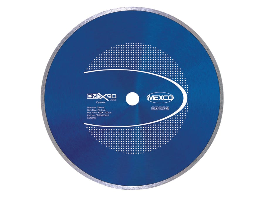 Mexco CMX9035025 350 x 25.4mm X90 Grade Diamond Blade