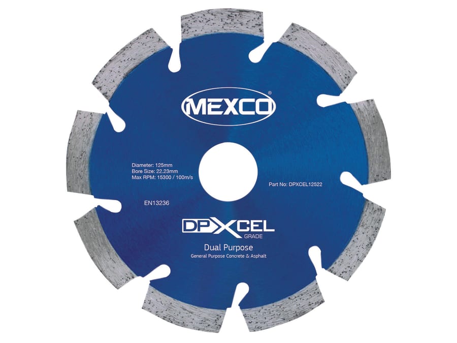 Mexco DPXCEL12522 XCEL Grade Dual Purpose Diamond Blade 125 × 22mm