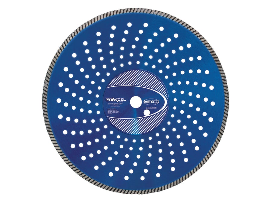Mexco DTXCEL35020 XCEL Grade Dual Purpose Turbo Diamond Blade 350 x 20mm