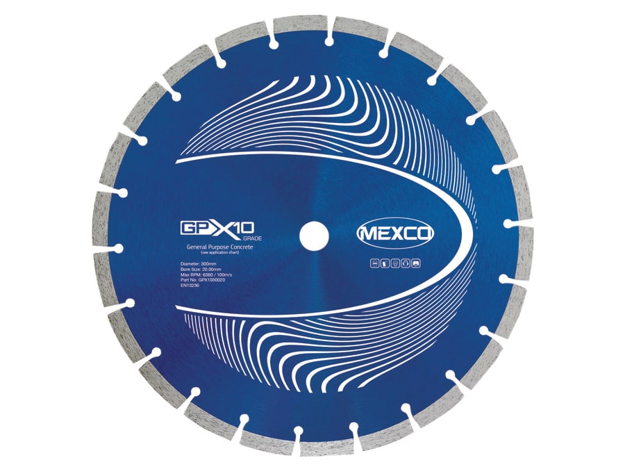 Mexco GPX1030020 Concrete Diamond Blade 300 x 20mm