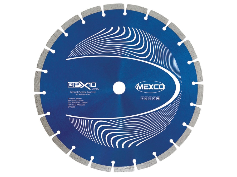 Mexco GPX1030022 300mm Concrete Diamond Blade 22.23mm