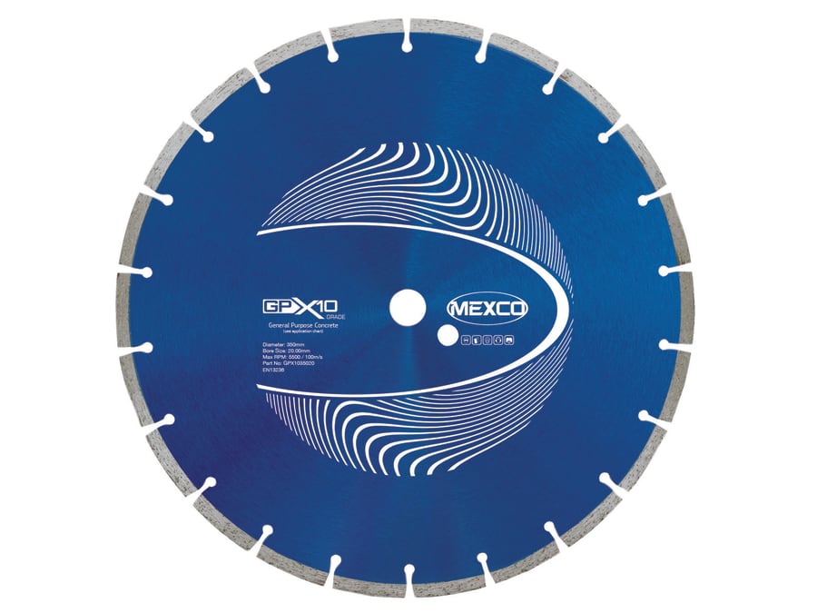 Mexco GPX1035020 350mm x 20mm Concrete Diamond Blade