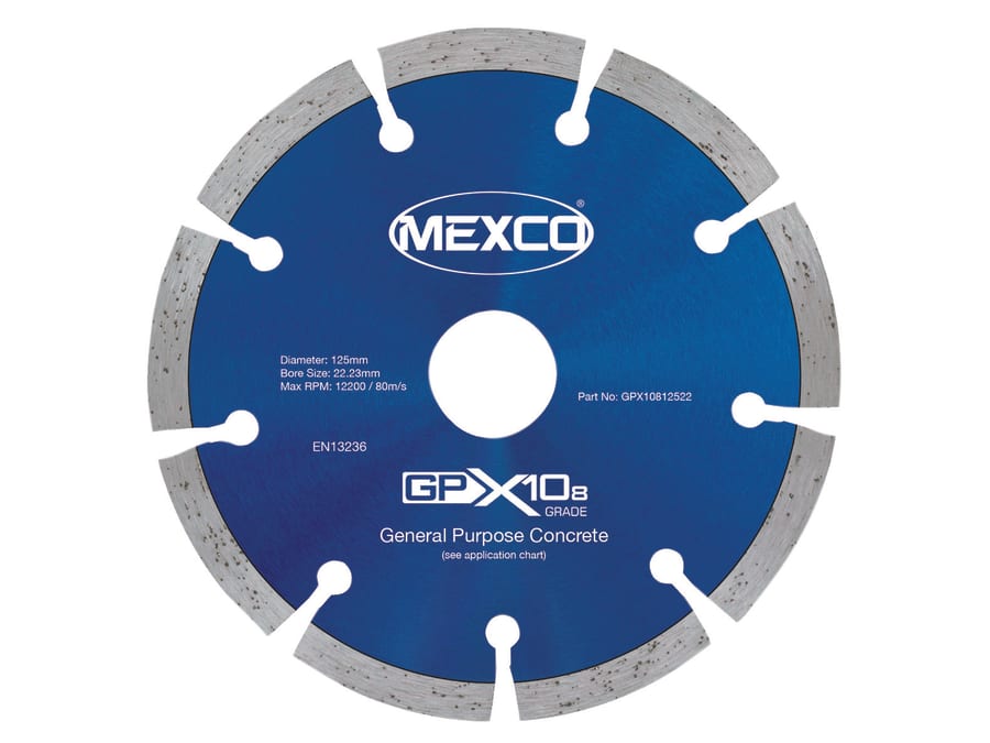 Mexco GPX10812522 125 x 22mm Concrete Diamond Blade