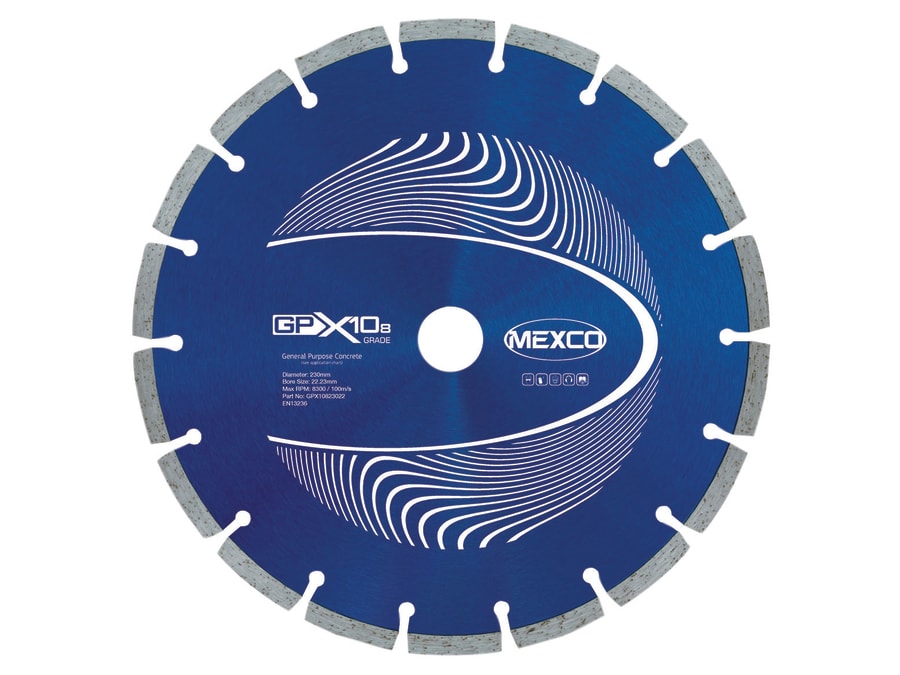 Mexco GPX10823022 230 x 22mm Concrete Diamond Blade