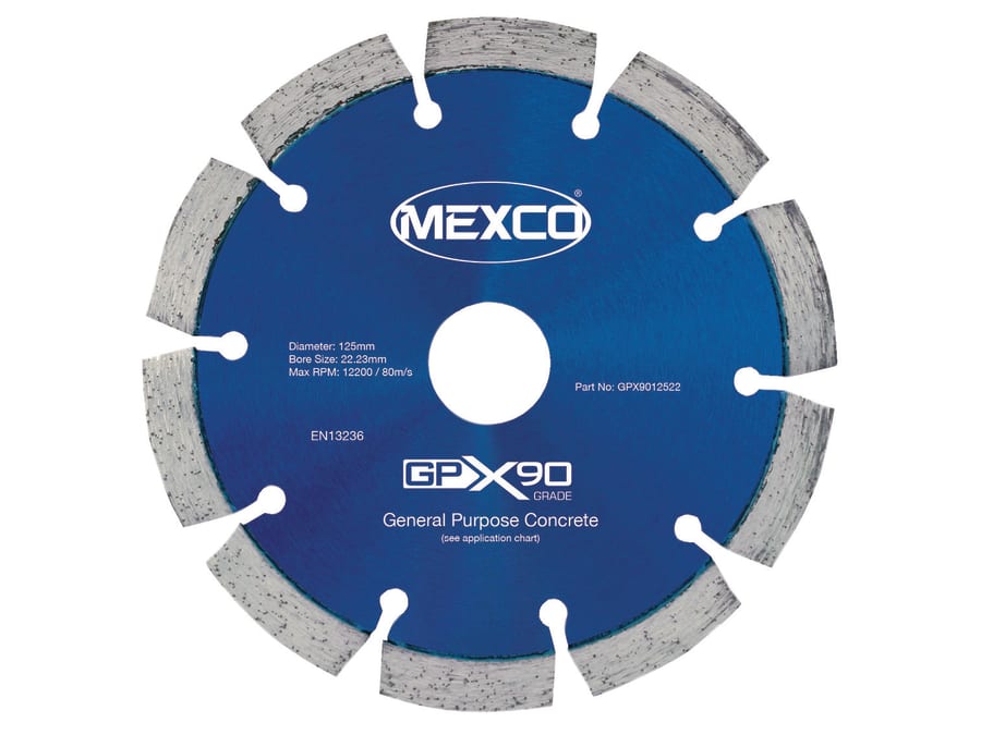 Mexco GPX9012522 125 x 22mm Concrete Diamond Blade