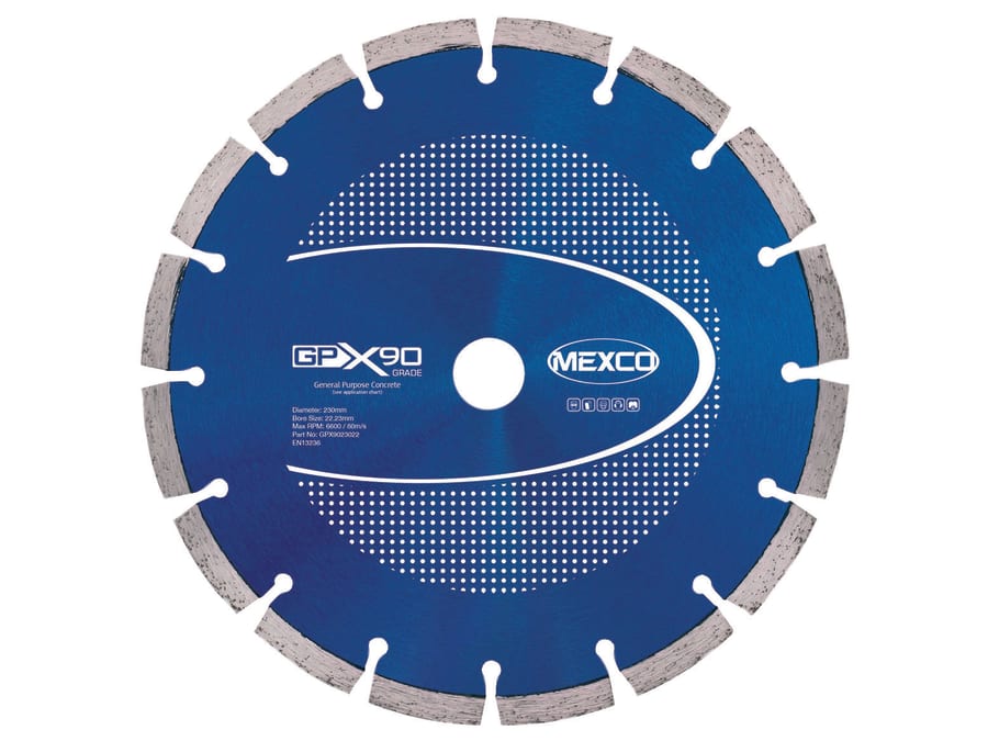 Mexco GPX9023022 230 x 22mm Concrete Diamond Blade