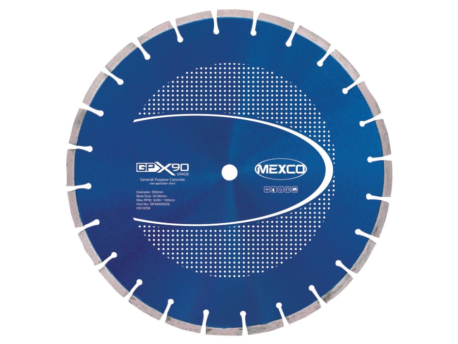 Mexco GPX9035020 350 x 20mm Concrete Diamond Blade