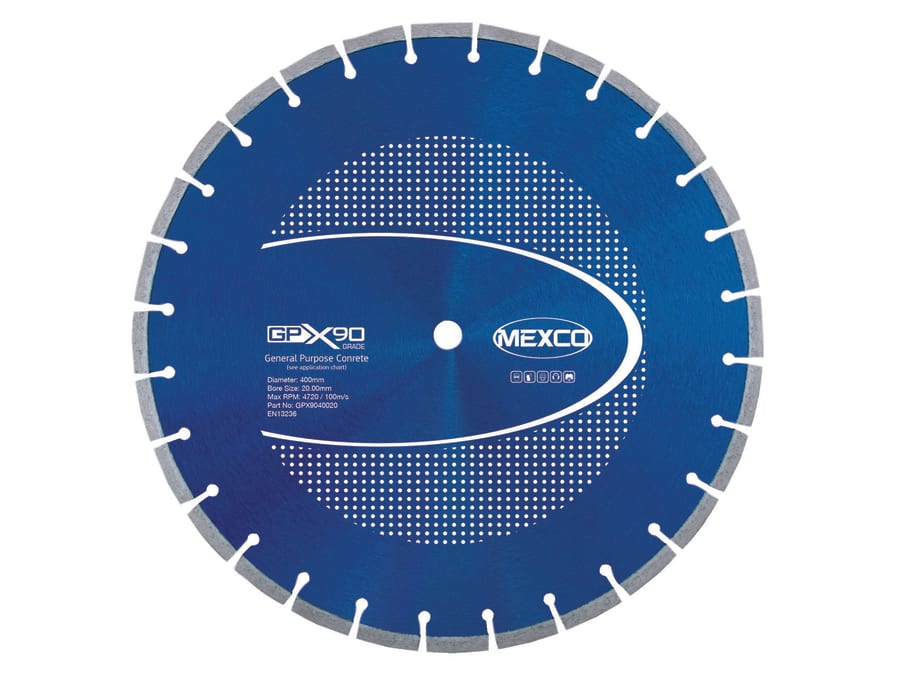 Mexco GPX9040020 400 x 20mm Concrete Diamond Blade