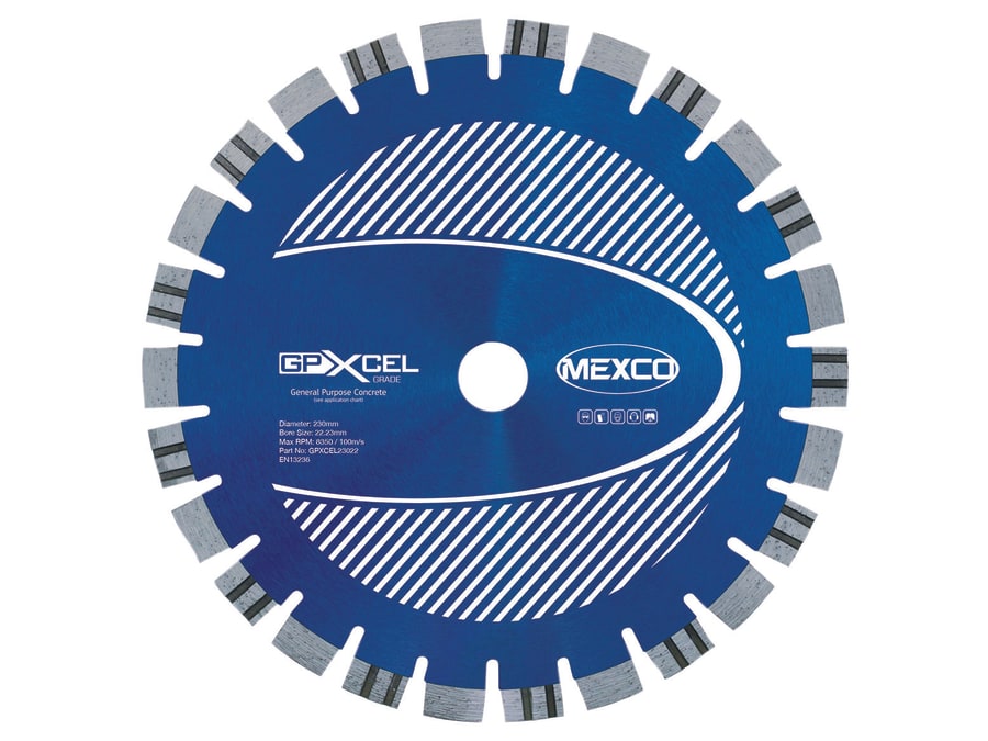 Mexco GPXCEL25025 250 x 22mm Concrete Diamond Blade