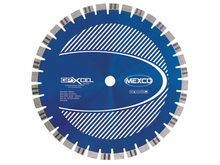 Mexco GPXCEL30020 300mm Concrete Diamond Blade