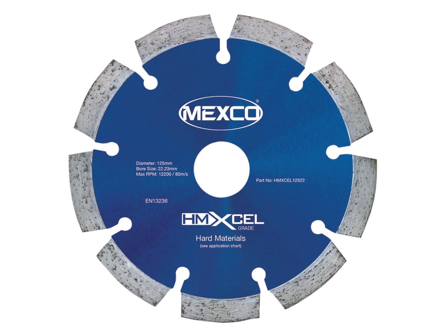 Mexco HMXCEL12522 125 x 22mm Diamond Blade
