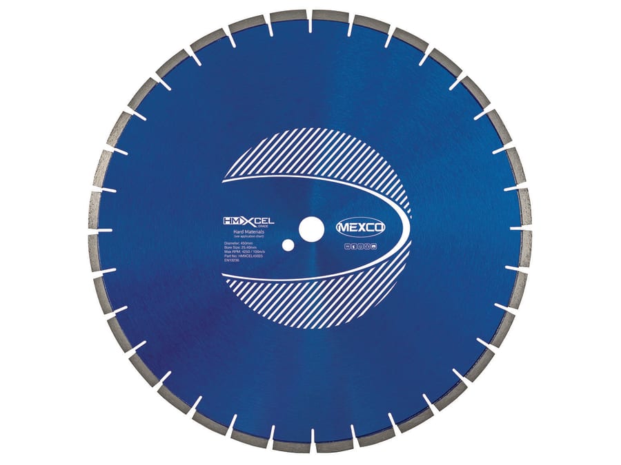 Mexco HMXCEL45025 450 x 25.4mm Diamond Blade