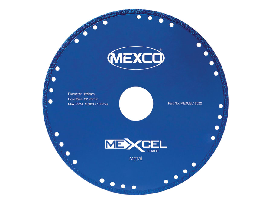Mexco MEXCEL12522 125mm x 22mm Metal Cut Diamond Blade