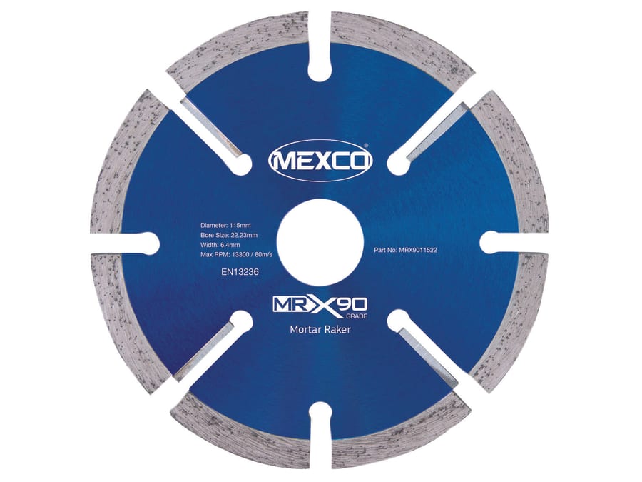 Mexco MRX9011522 115 x 22mm Mortar Raking Diamond Blade
