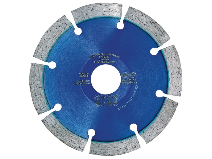 Mexco RBX1011522 115 x 22.23mm Radius / Curve Cutting Diamond Blade