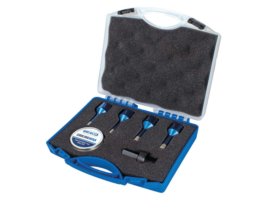 Mexco TDXCELKIT4 XCEL Grade Diamond Tile Drill Bit Set 6-10mm