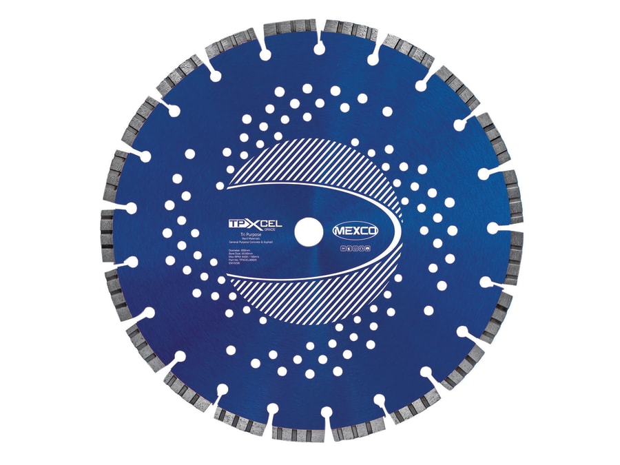 Mexco TPXCEL30020 XCEL Grade Tri-Purpose Diamond Blade 300 x 20mm
