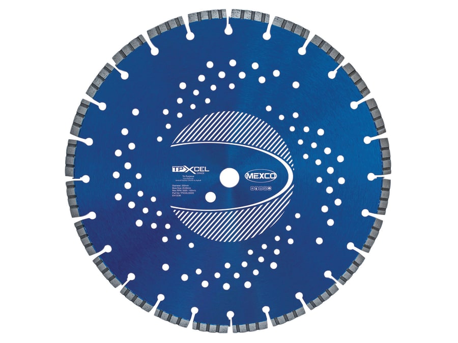 Mexco TPXCEL35020 XCEL Grade Tri-Purpose Diamond Blade 350 x 20mm