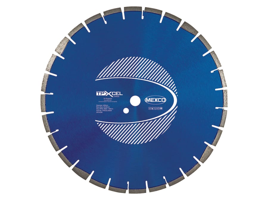Mexco TPXCEL40020 400 x 20mm Tri-Purpose Diamond Blade