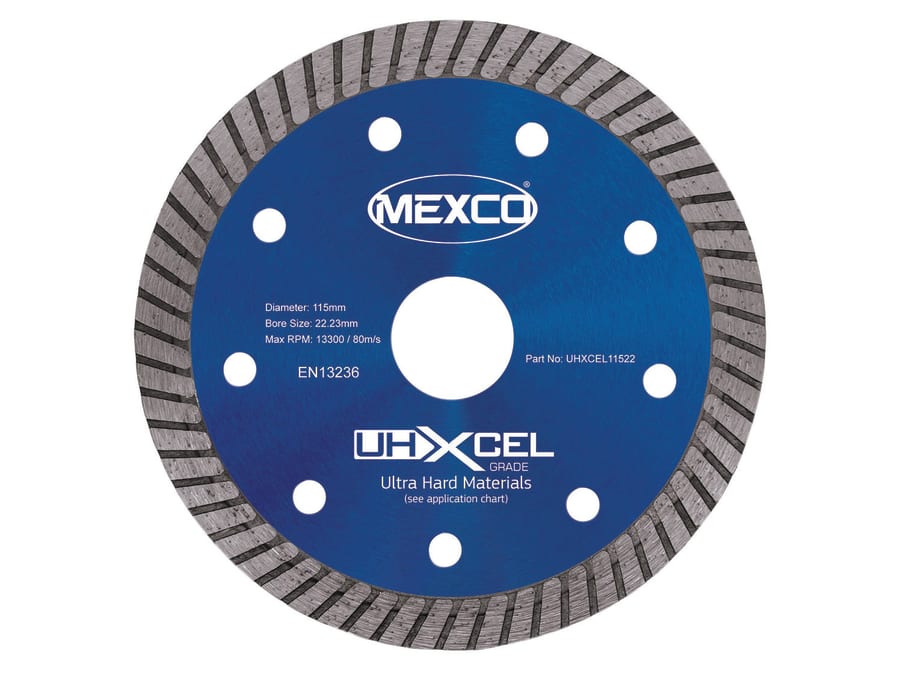 Mexco UHXCEL11522 115 x 22mm Diamond Blade