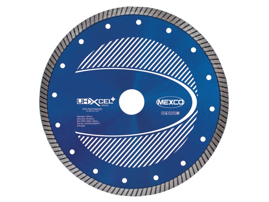 Mexco UHXCEL23025TF Ultra Hard Plus Diamond Blade 230x25.4mm