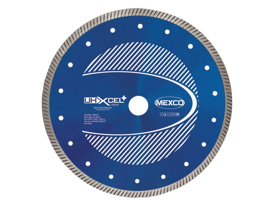 Mexco UHXCEL25025TF 250 x 25.4mm Diamond Blade
