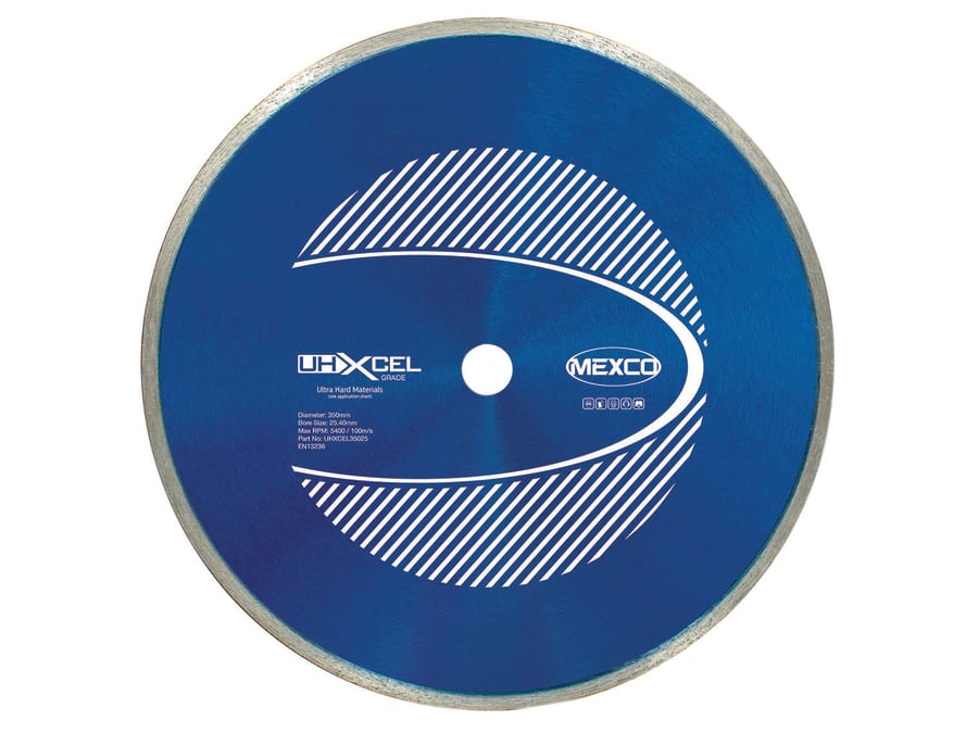 Mexco UHXCEL35025 350 x 25.4mm Diamond Blade