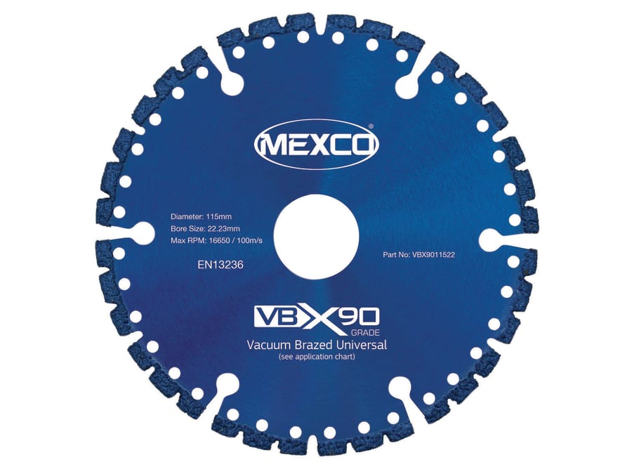 Mexco VBX9011522 Universal Diamond Blade 115 × 22mm