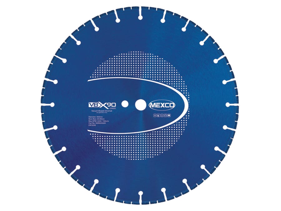 Mexco VBX9035020 350 x 20mm Universal Diamond Blade