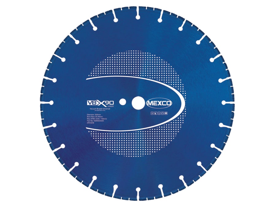 Mexco VBX9035025 350 x 25.4mm Universal Diamond Blade