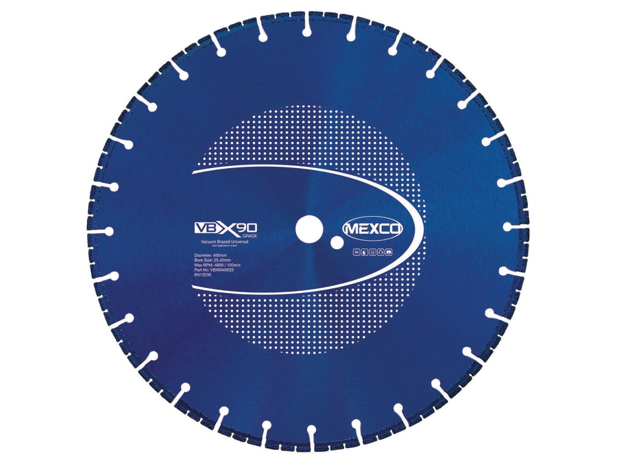 Mexco VBX9040025 Universal Diamond Blade 400 x 25.4mm