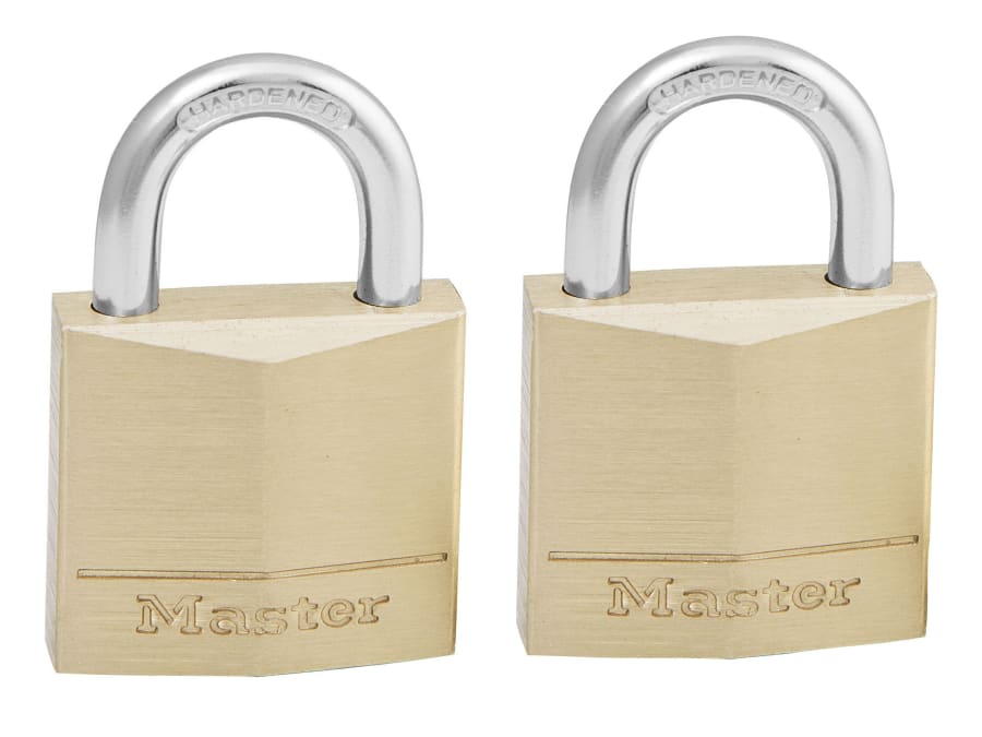 Master Lock 130EURT 30mm Solid Brass Padlock with 2 Keys